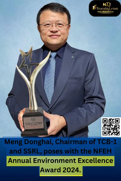 Environment Excellence Awards awarded to Meng Donghai by NFEH.